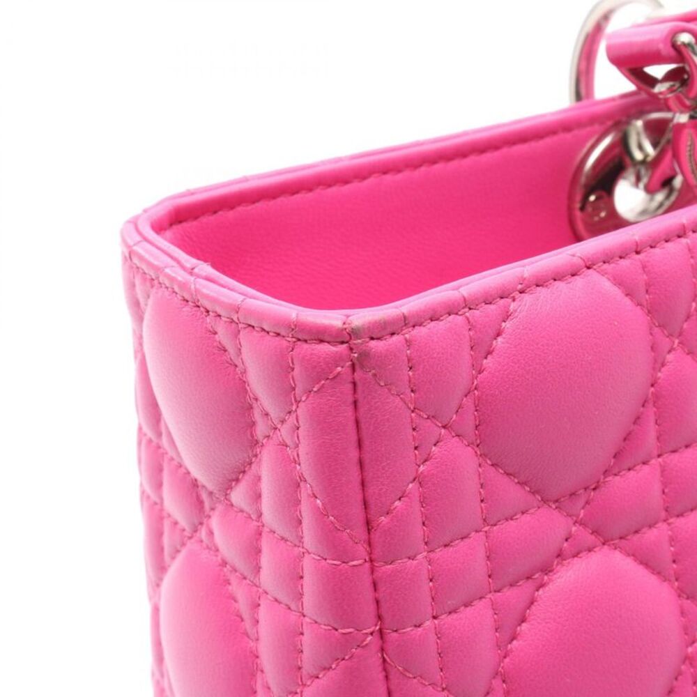 Dior Lady Dior Large Leather Handbag - Picture 6 of 6
